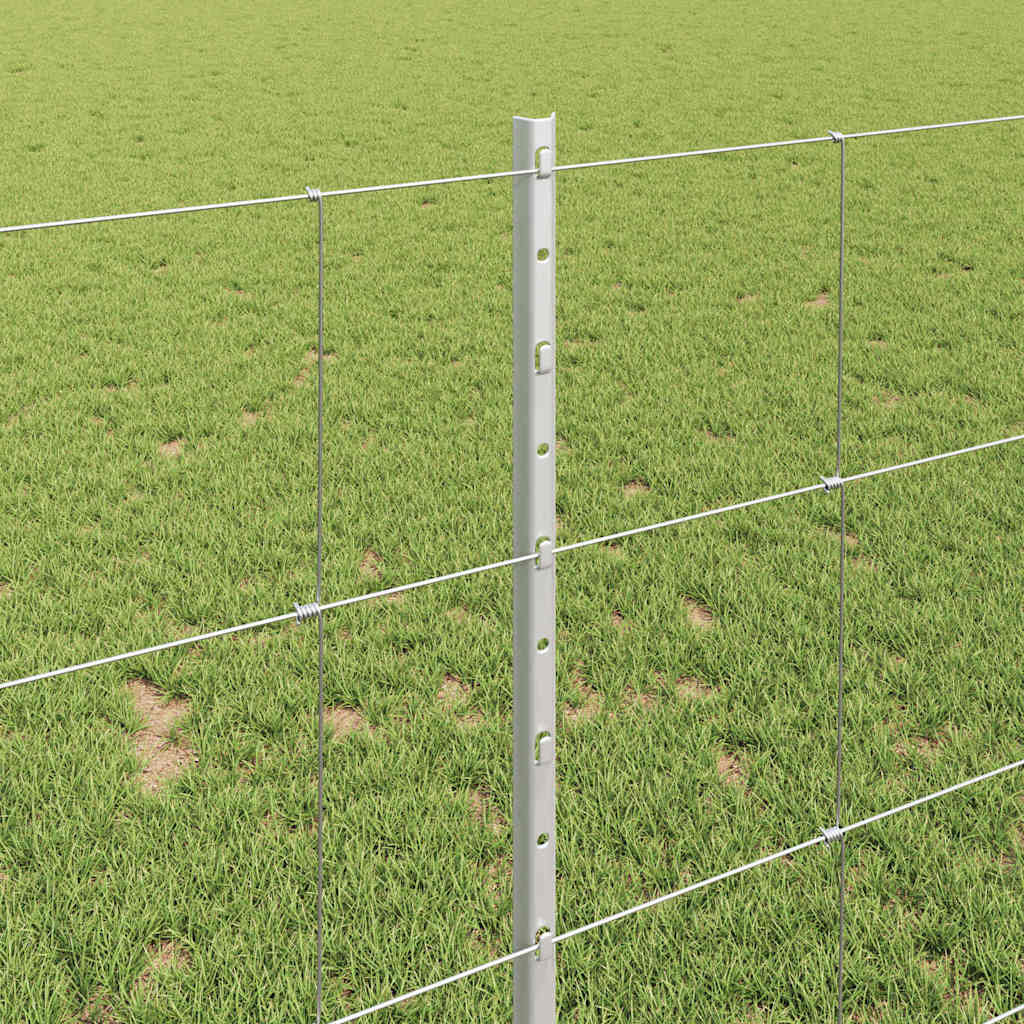 vidaXL Clôture sauvage extérieure avec poteaux 50 x 1 m