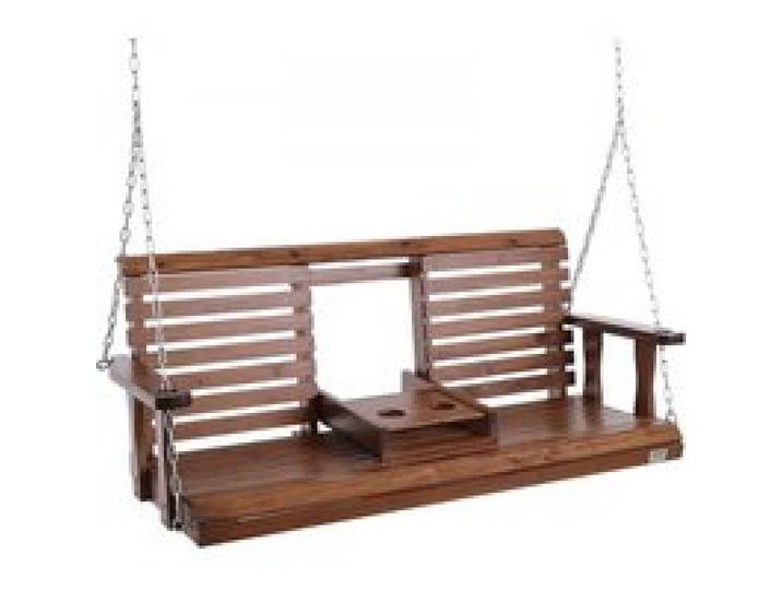VEVOR Hollywoodschaukel Zedernholz, 1523x710x600mm, Terrassenschaukel für Hof und Garten, verbesserte Tragkraft von ca. 400 kg, robuste Schaukelstuhlbank mit Aufhängeketten für den Außenbereich, braun