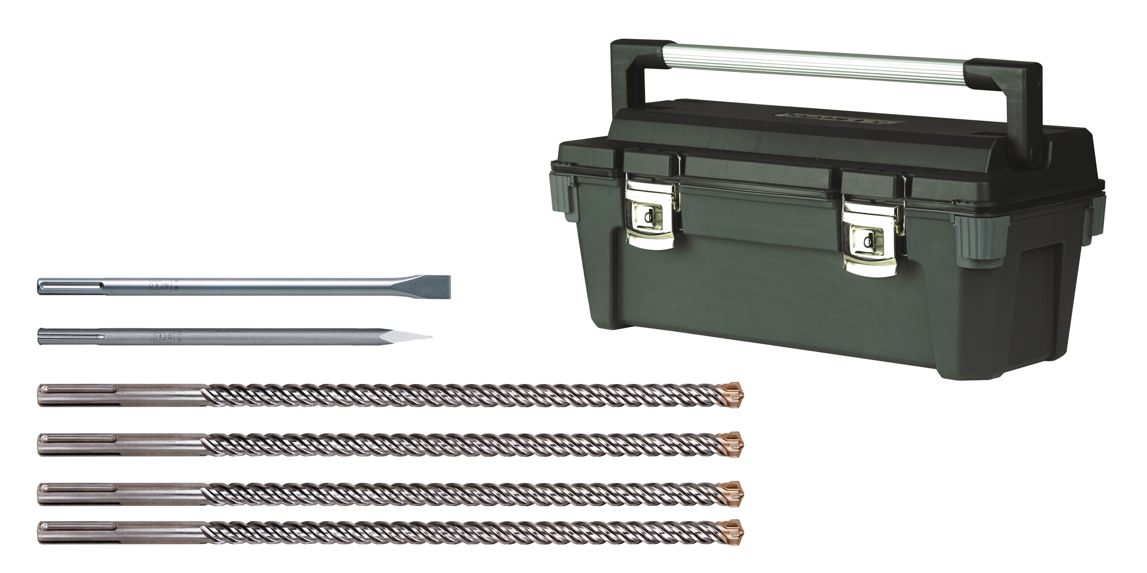 Bohrer DEWALT 4SDS-max und Meißel-Set SDSMAXKIT-DE