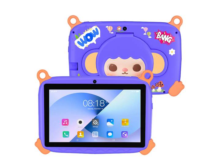 Nouvelle tablette enfant 7 pouces 2026, édition limitée, motif singe, avec système Android 13, processeur Quad Core, 4 Go RAM + 64 Go ROM – La tablette préférée des enfants