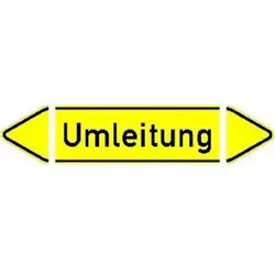 Magni, Sicherheitskennzeichnung, VKZ.36, 1400x350mm Umleitung + Wechselspitze RAL-Gütezeichen Folie RA2