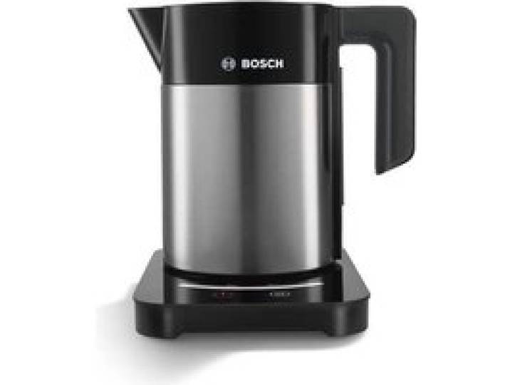 Bouilloire électrique programmable BOSCH TWK7203 - Noir et Inox - 1 7L - Socle 360° - Arrêt automatique