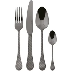 Rosenthal Besteck 24tlg.Vh. Taormina Edelstahl/PVD 2Black, Besteck, Schwarz