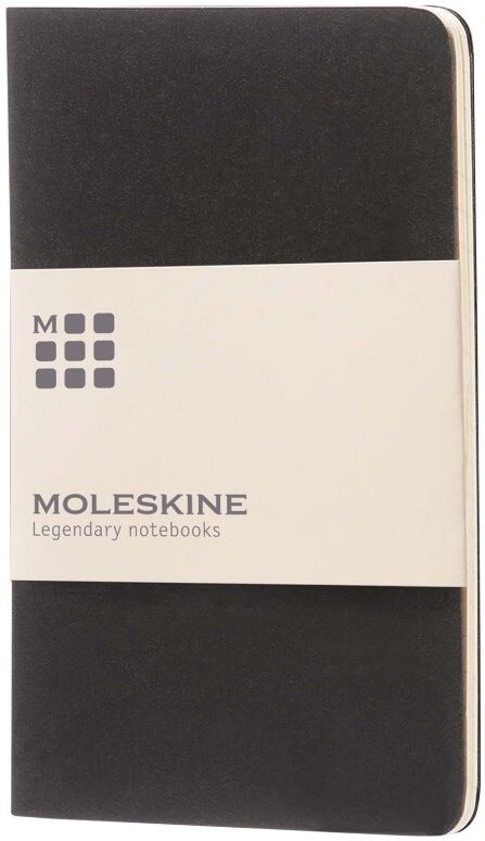 Journal Cahier de poche - ligné noir