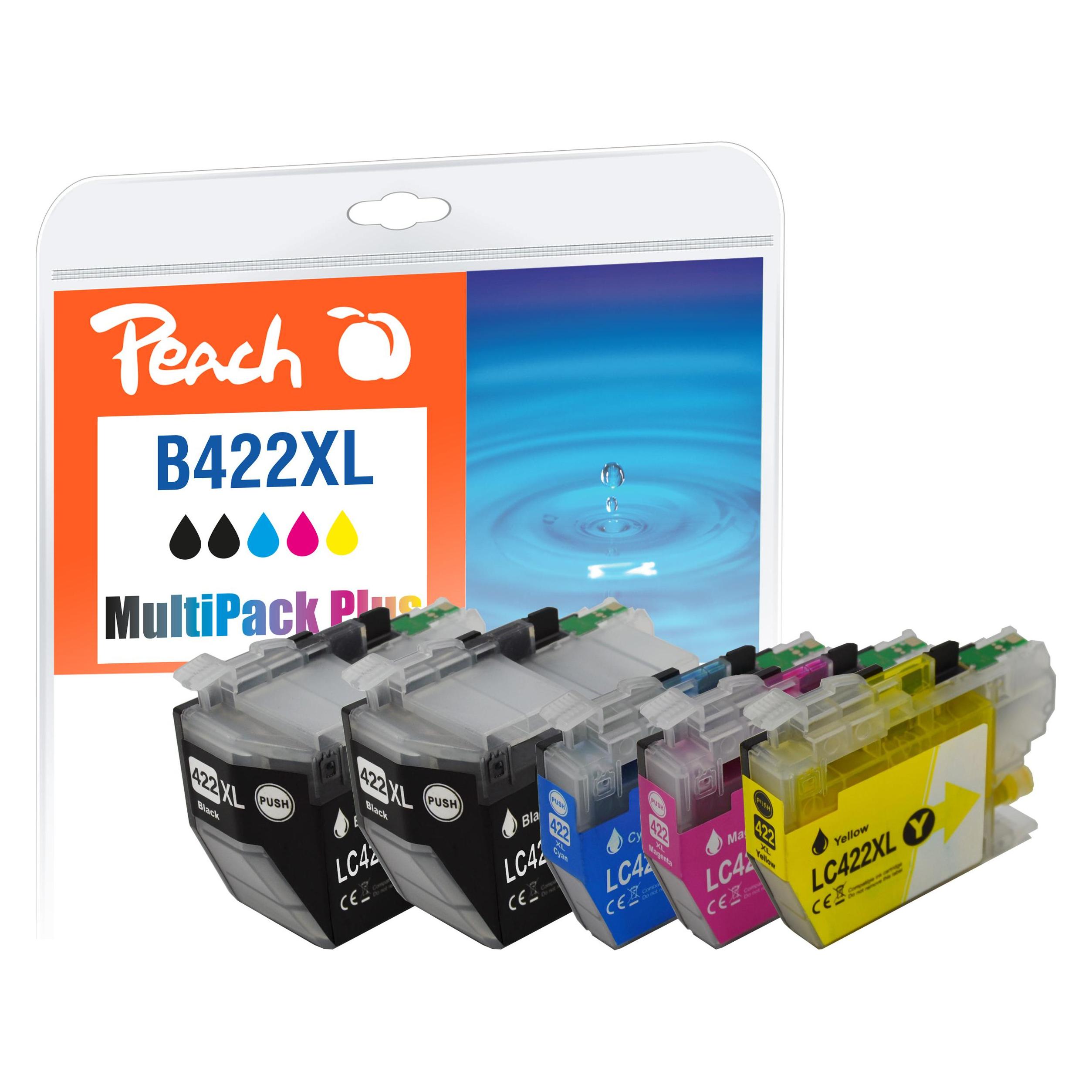 Peach LC-422XL Multipack Plus 2xbk,c,m,y kompatibel (BK, C, M, Y) (PI500-384)