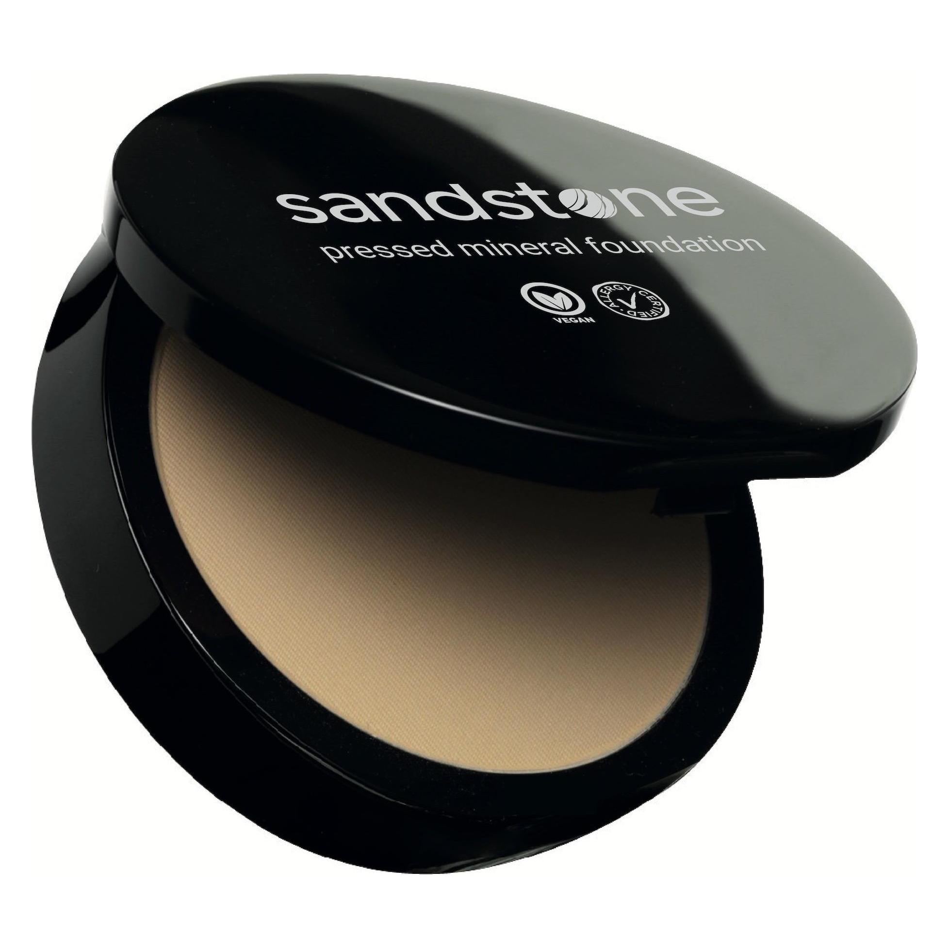 Sandstone Pressed Mineral Foundation N7 Caramel (Caramel, warmer Unterton) (101246)