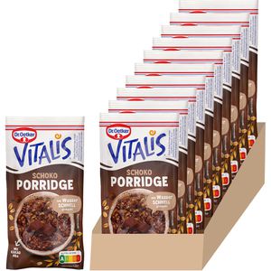 Dr.Oetker Haferbrei Vitalis Porridge Schoko, mit Kakaonibs & Schokolade, für 10 Portionen je 61 g, 610 g