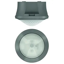 Theben 1030551 Bewegungsmelder für Deckenaufbau, Steuerung für Beleuchtung theMova S360-100 AP GR
