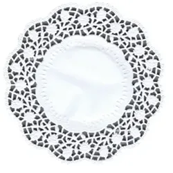 PAPSTAR 2000 Teller- und Tassendeckchen rund Ø 15 cm weiss