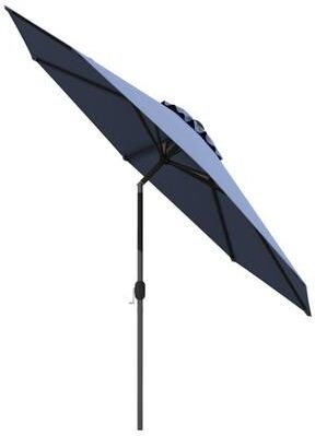 Costway 10 Feet Outdoor Patio Umbrella with Tilt Adjustment and Crank-Navy