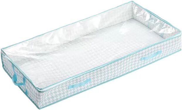 INF Aufbewahrungstasche für unter das Bett, Kleider-Organizer mit Deckel Blau