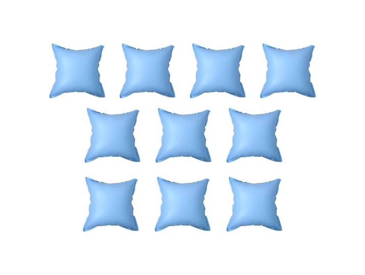 vidaXL Poolkissen Aufblasbare Für Aufstellpools 10er Set Pvc, Blau, Kunststoff, 119x60x110 cm, Freizeit & Co, Pools & Wasserspaß, Poolzubehör