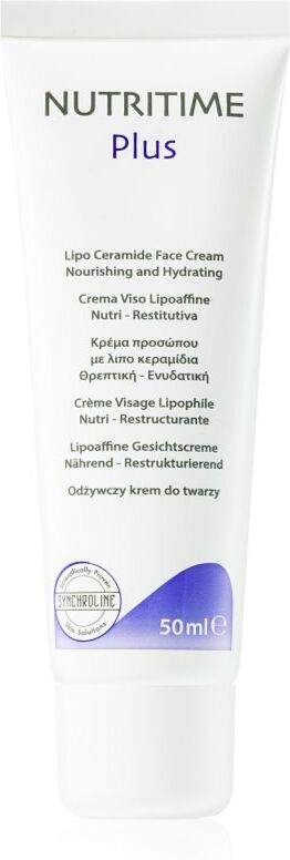 Synchroline Nutritime Plus nährende und feuchtigkeitsspendende Creme mit Ceramiden 50 ml
