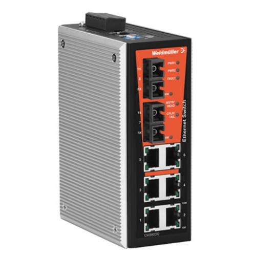 Weidmüller 1240990000 IE-SW-VL08MT-6TX-2ST Industrial Ethernet Switch