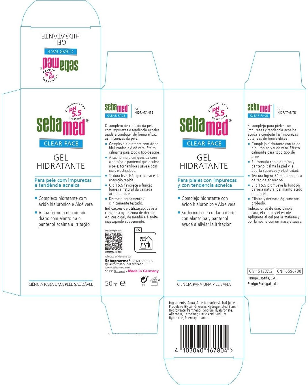 Sebamed Clear Face Gel Hidratante 50ml