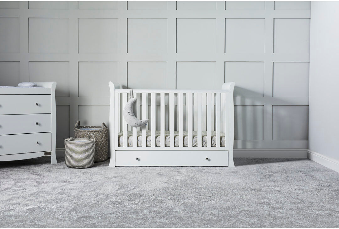 Ickle Bubba Snowdon Mini Cot Bed - White White Standard