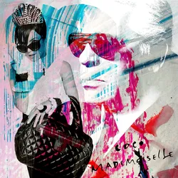 Acrylglasbild FASHION Icons (BHT 50x50x5 cm) - BHT 50x50x5 cm