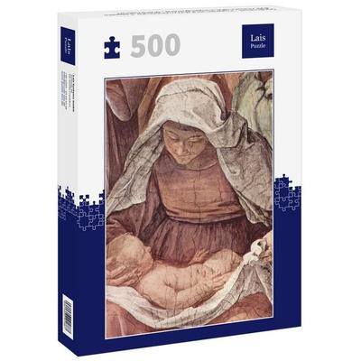 Lais Puzzle Guido Reni - Fresken im Palazzo Quirinale, Cappella dell'Annunciata, Eingangswand, Maria Geburt 500 Teile