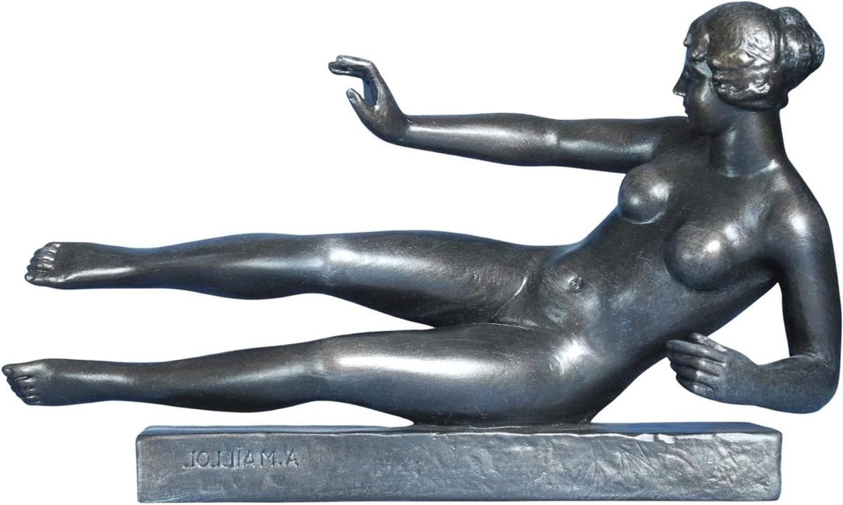 Decoratief bronzen beeld voor op tafel, Hoogte: 13 cm