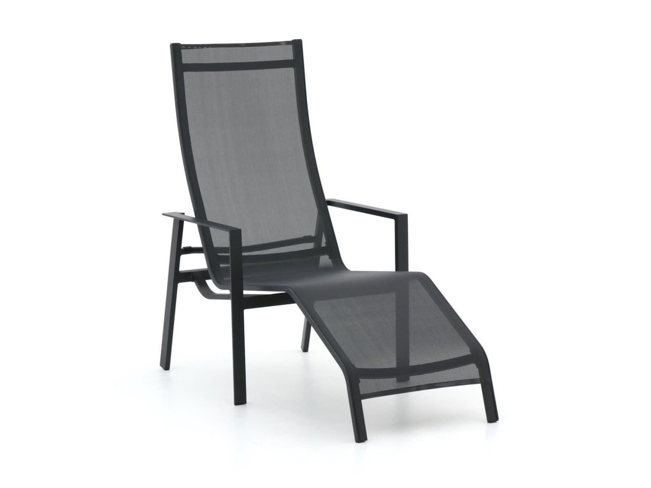 Bellagio Stradale Lounge tuinstoel in grijs met aluminium en textiel