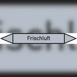 Rohrleitungskennzeichen Frischluft - 187x26 mm Folie selbstklebend