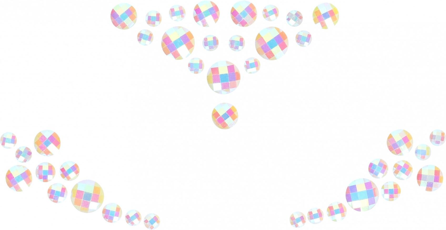 Ouch! Glow in the Dark Body Jewelry Stickers - Face - Opal - 4