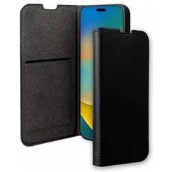 Bigben Tasche für Apple iPhone 15 Folio Wallet mit Kartenhalter und Video-Halterung (Apple iPhone 15), Smartphone Hülle, Schwarz