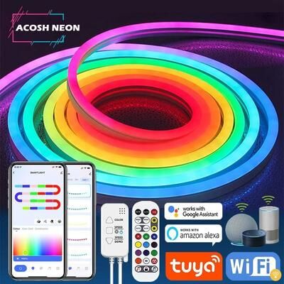 Uplift Picks Tuya RGBIC Neon LED Strip Lights For Room Decor multicolor rgb 1 M