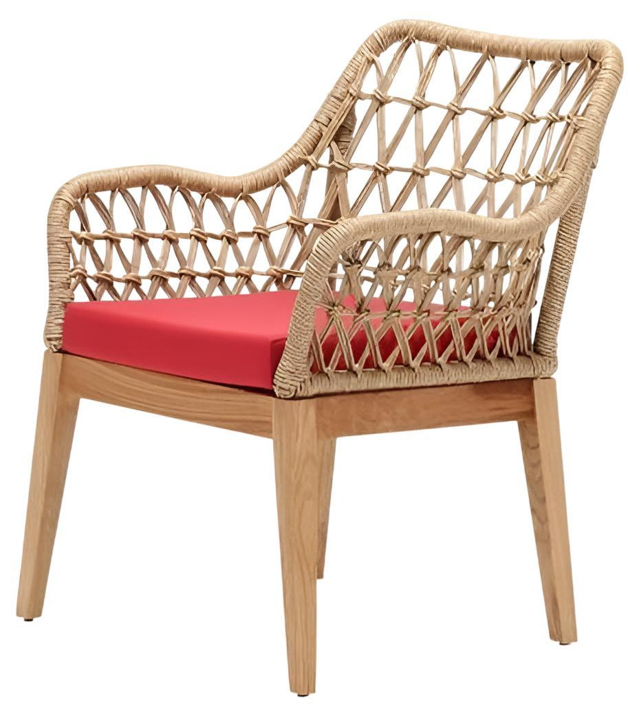 JVmoebel Moderne Tuinstoel - Rood