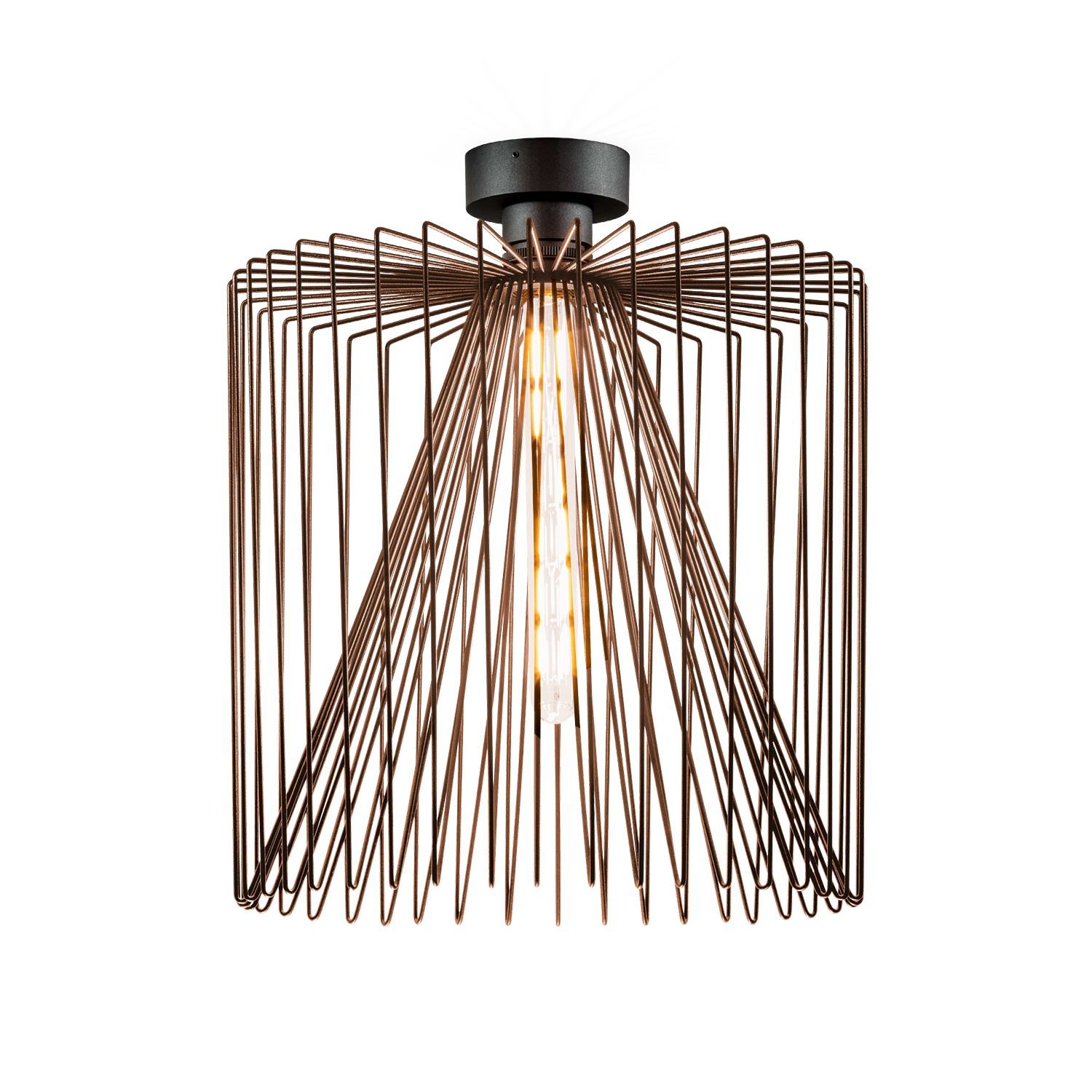 Wever & Ducré Deckenleuchte WIRO 3.8 WIRO CEILING SURF E27 V Rost-Stahl 2083E0V0 5404037317622