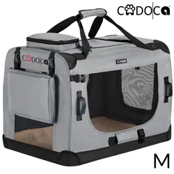 Cadoca Cadoca Hundetransportbox Grau M 60x42x42cm