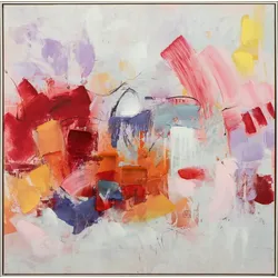 Gemälde HARMONIE IN PASTELL (BHT 103x103x4,80 cm) - bunt - BHT 103x103x4,80 cm