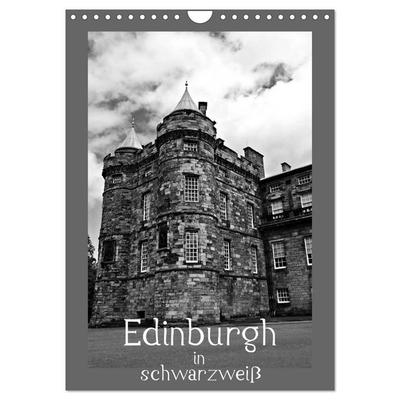 Edinburgh in schwarzweiß (Wandkalender 2026 DIN A4 hoch), CALVENDO Monatskalender