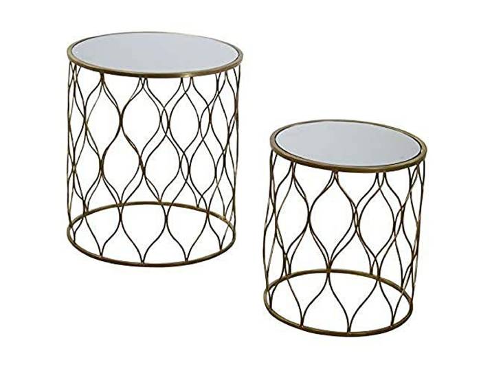 Vacchetti Giuseppe 6452940000 Beistelltisch, Metall, Leinen, Medio