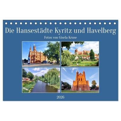 Die Hansestädte Kyritz und Havelberg (Tischkalender 2026 DIN A5 quer), CALVENDO Monatskalender