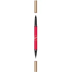 Valentino, Eyeliner + Kajal, Twin Liner Double-Ended Gel Pencil Eyeliner 02 Schwarz - 8 Gramm (02 Schwarz & Rosso)