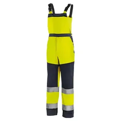 Warnschutz-Latzhose "BUFFALO" gelb/marine - 50