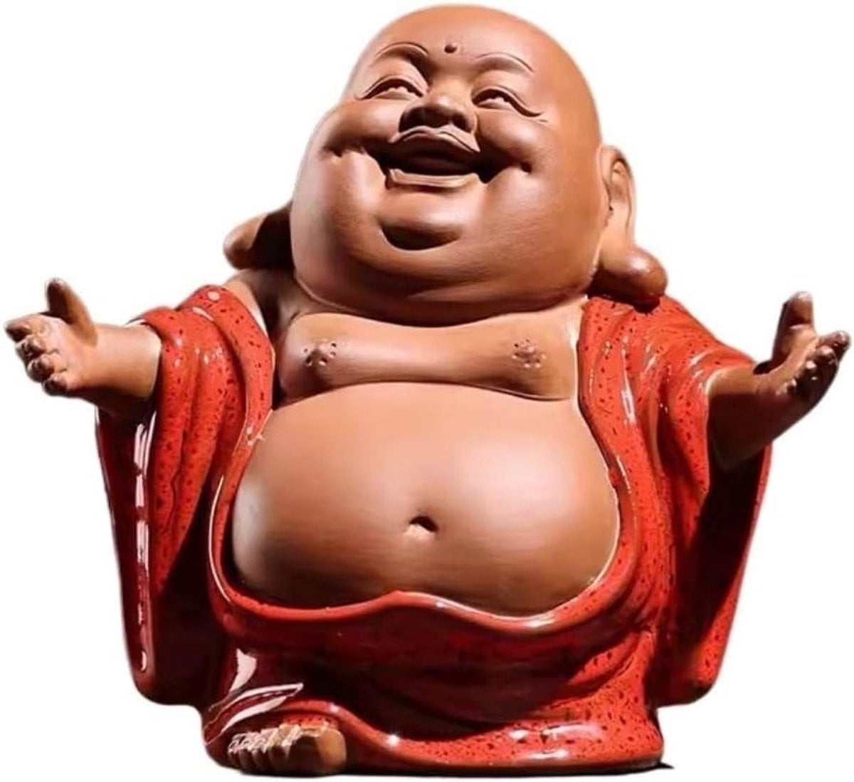 Lachende Boeddha Figuur voor Huisdecoratie - 1200 Gram
