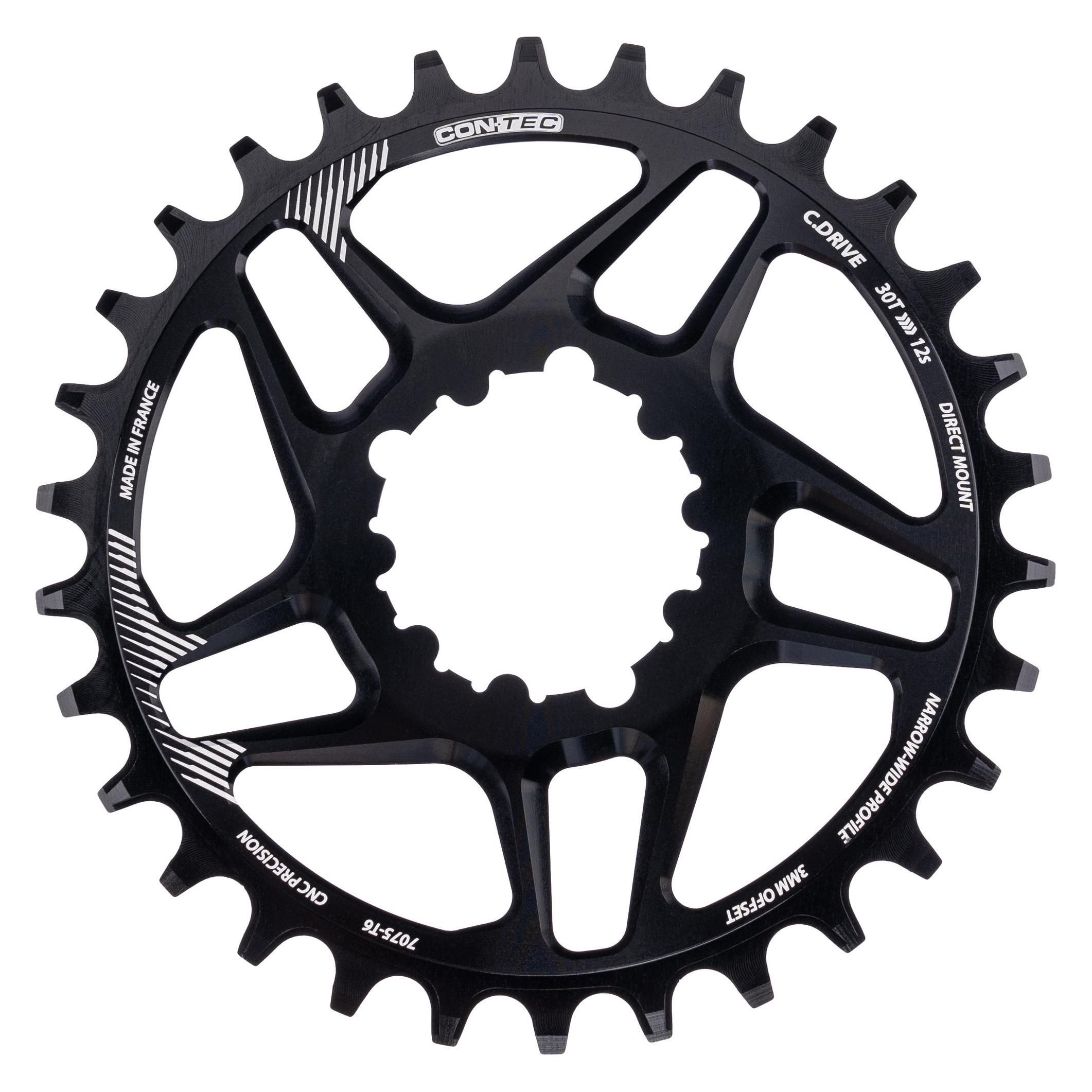 Contec Ct Kettenblatt C.Drivedms Directm. 30Z. Sram Offset schwarz, 08332023 (30) (69217800)