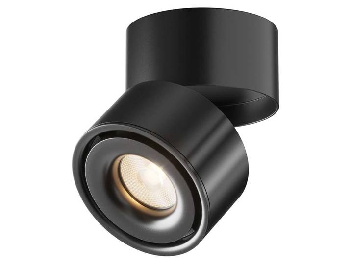 Maytoni Yin LED Deckenleuchte, Deckenlampe 15W dimmbar Schwarz 3000K 90Ra Warmweiss