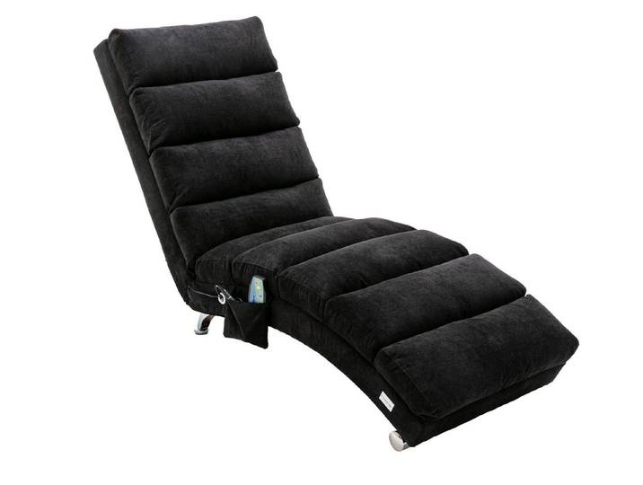 SeedWave Loungesessel mit 140° Kurve, 5 Massagefunktionen (Puls, Druck, Welle, Auto, Normal), Seitentasche, Leinenstoff, Max. Belastung 250 kg, Legierungsrahmen