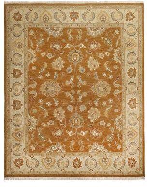 KALATY Rust/Ivory Soumak Flatweave Area Rug - 8' x 10' - 8' x 10'