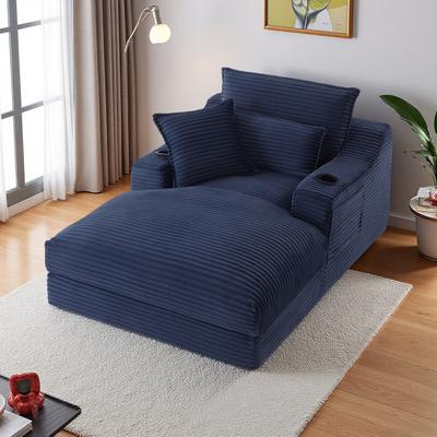 ZWYO HOSIMU "47.24"" Comfortable Cushioned Compression Sofa with Unique Cushion Design, Lounge Chair for Living Room, Bedroom, Apartment"