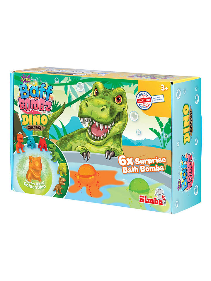 Simba 6er-Set: Badebomben "Dino" - ab 3 Jahren (Überraschungsartikel) - onesize