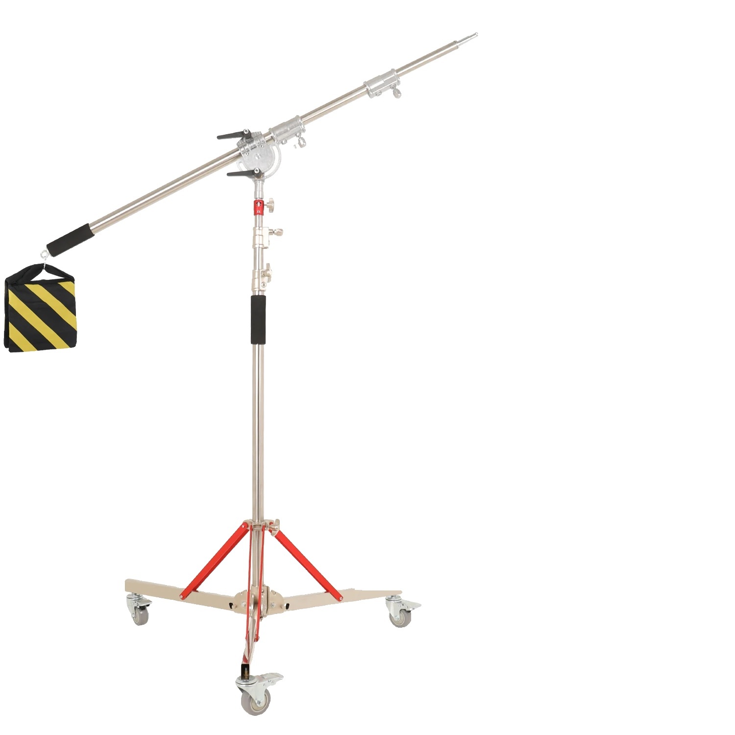 Professionelles Stativ, Maximalhöhe 3200 mm, Hohe Tragfähigkeit 20 kg, Mit Arm Querträger