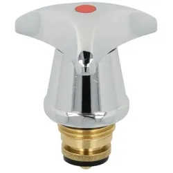 Heinrich Schulte Oberteil Z011007-00010 3/8", mit Dreikant-Metallgriff kalt, verchromt