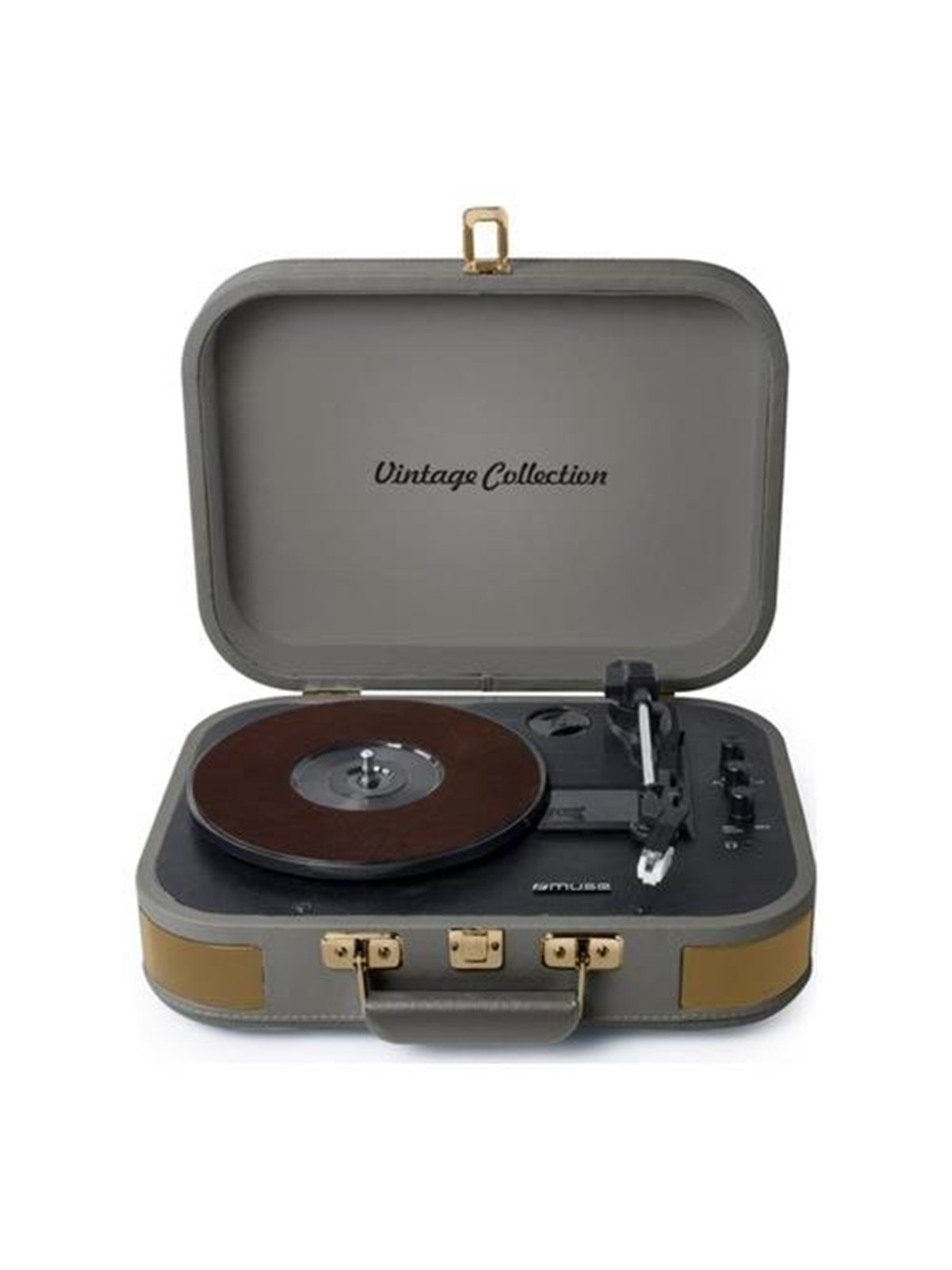 Muse MT-201 BTG Turntable Stereo system BT USB vintage - Plattenspieler Grau