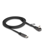 Delock USB 2.0 Flachbandkabel Type-C Stecker zu gewinkelt PD 3.0 60 (80751)