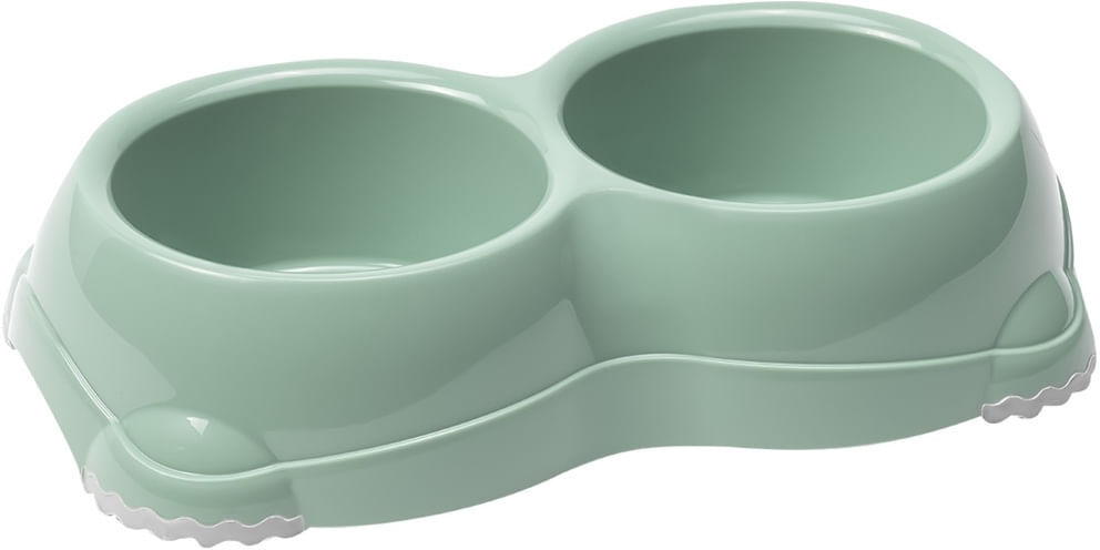 Yes! Ciotola Doppia Gnammy Cane Antiscivolo Verde 2x645ML