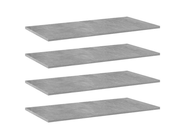 vidaXL Bücherregal-Bretter 4 Stk. Betongrau 80x40x1,5 cm Holzwerkstoff
